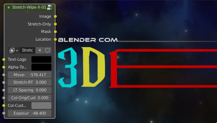 Compositor Node 3dbb Stretch-Wipe-X-01 preview image 1